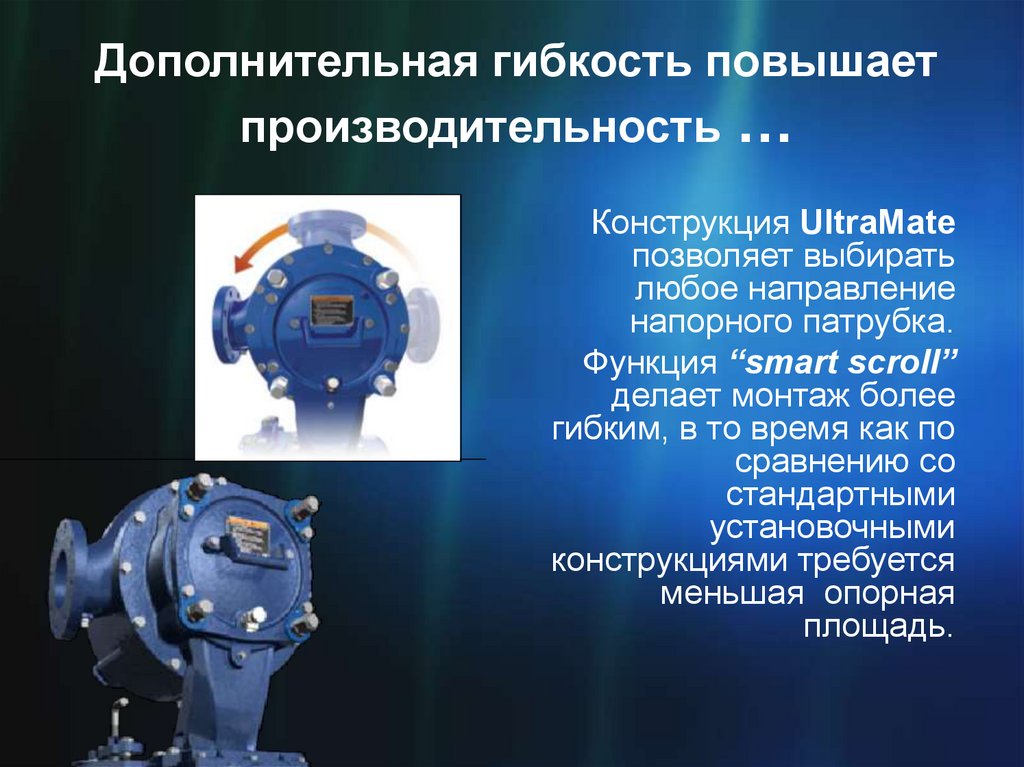 Дополнительная гибкость повышает производительность …