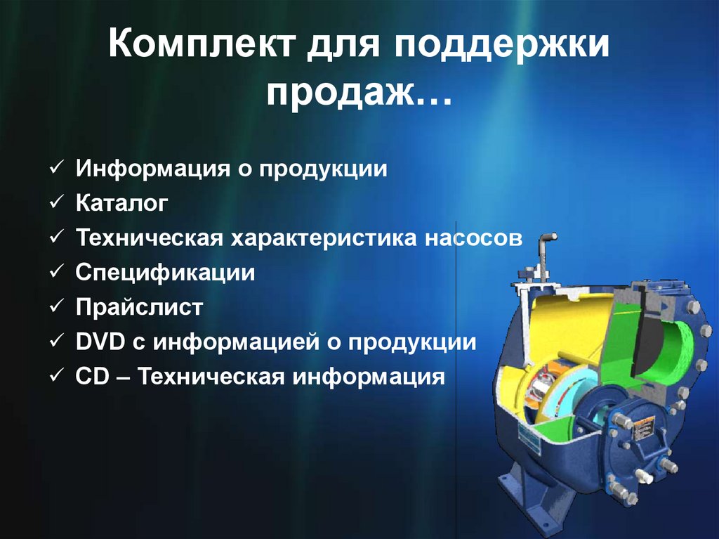 Комплект для поддержки продаж…