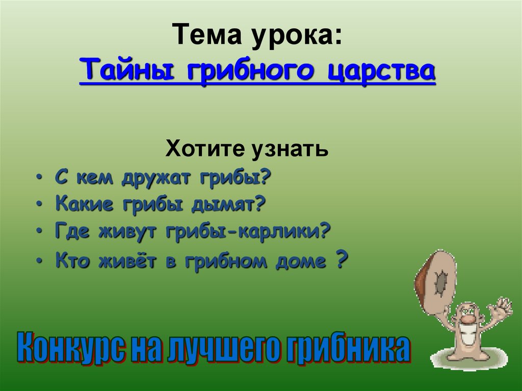 Тайные уроки. Грибы-карилики презентация. Грибы карлики. Какой гриб дымится. Сочинение на тему секреты грибника.