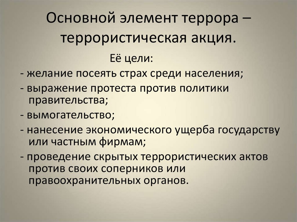 Презентация на тему терроризм и безопасность человека