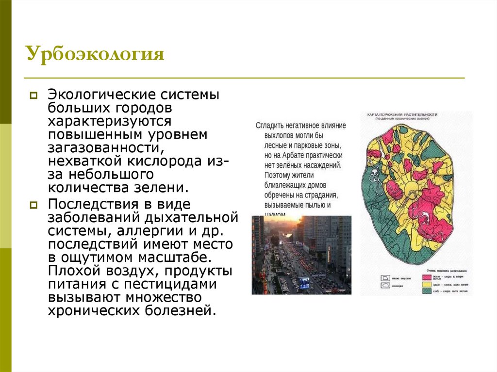 Презентация на тему урбоэкология