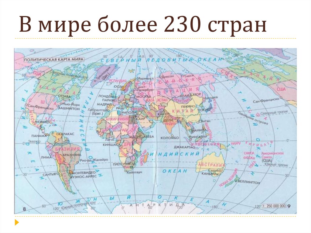 География 10 класс политическая карта мира презентация