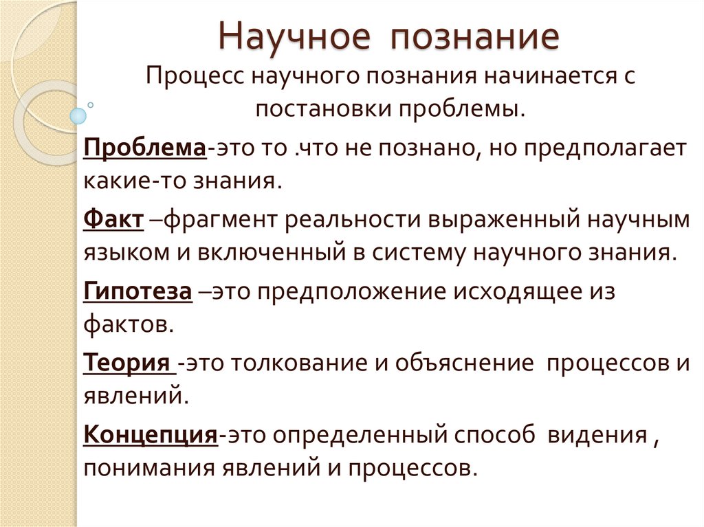 Сложный план научное познание егэ обществознание