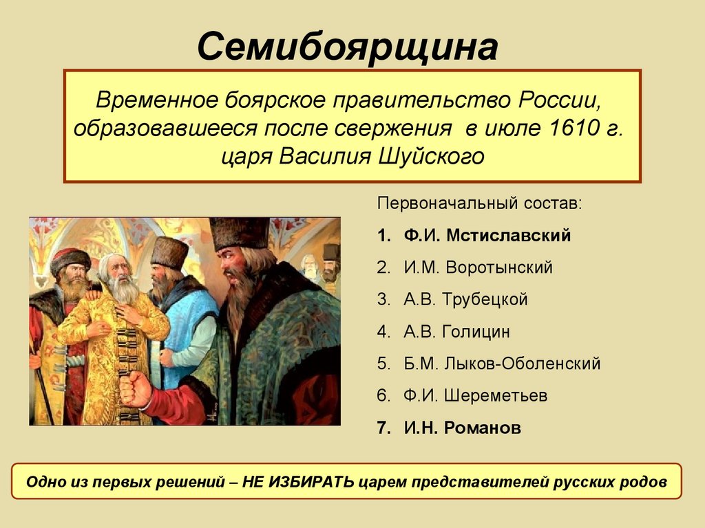 Междуцарствие презентация 7 класс пчелов