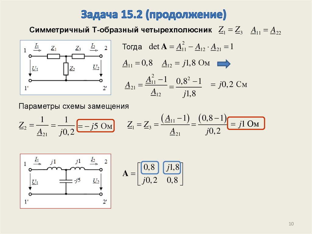 Параметры линейной цепи