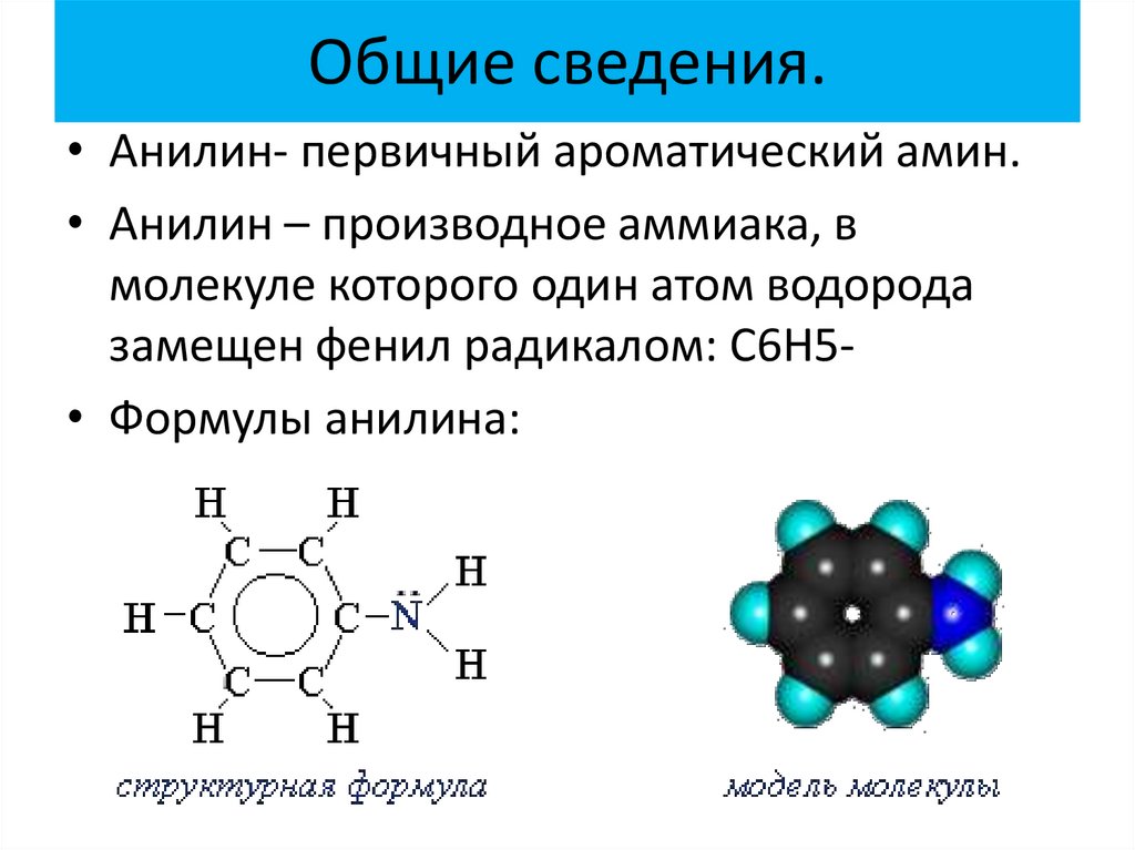 Основные свойства слабее анилина