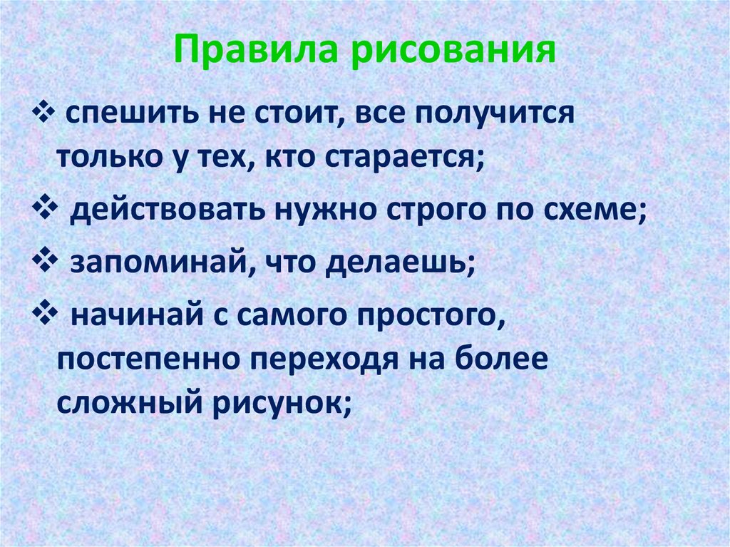 Правила живописи