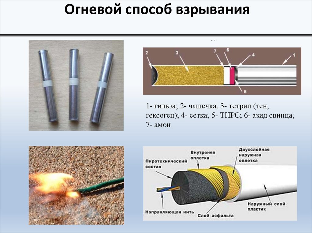 Виды огневых. Взрывчатые вещества и средства взрывания. Огневоц способвзрывания. Способы взрывания. Огневоц способвзрывания схема.