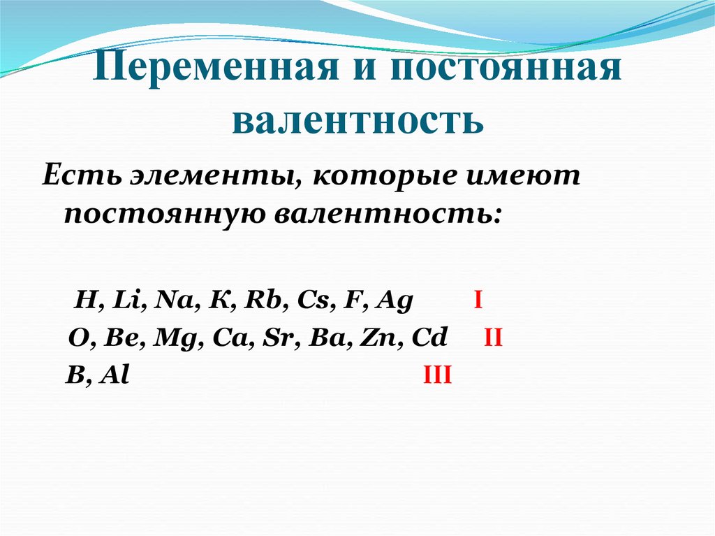 Валентность элемента o. Переменная валентность химических элементов. Элементы с постоянной валентностью таблица. Переменная валентность таблица. Химические элементы с постоянной валентностью и переменной таблица.