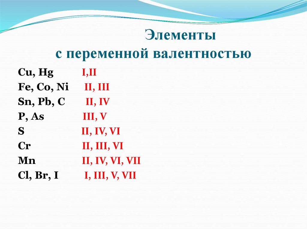 Валентность элемента s. Таблица постоянной и переменной валентности. Химические элементы с постоянной и переменной валентностью. Элементы с постоянной валентностью 2. Элементы с постоянной валентностью химия 8 класс.