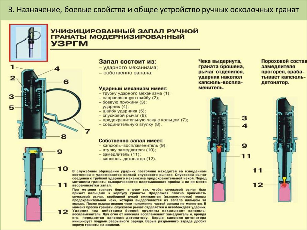 План конспект материальная часть автомата ручных гранат боеприпасы