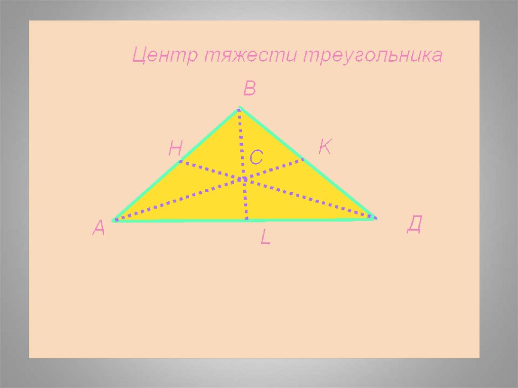 Вершины треугольника лежат на трех параллельных. Центр тяжести треугольника в пространстве.