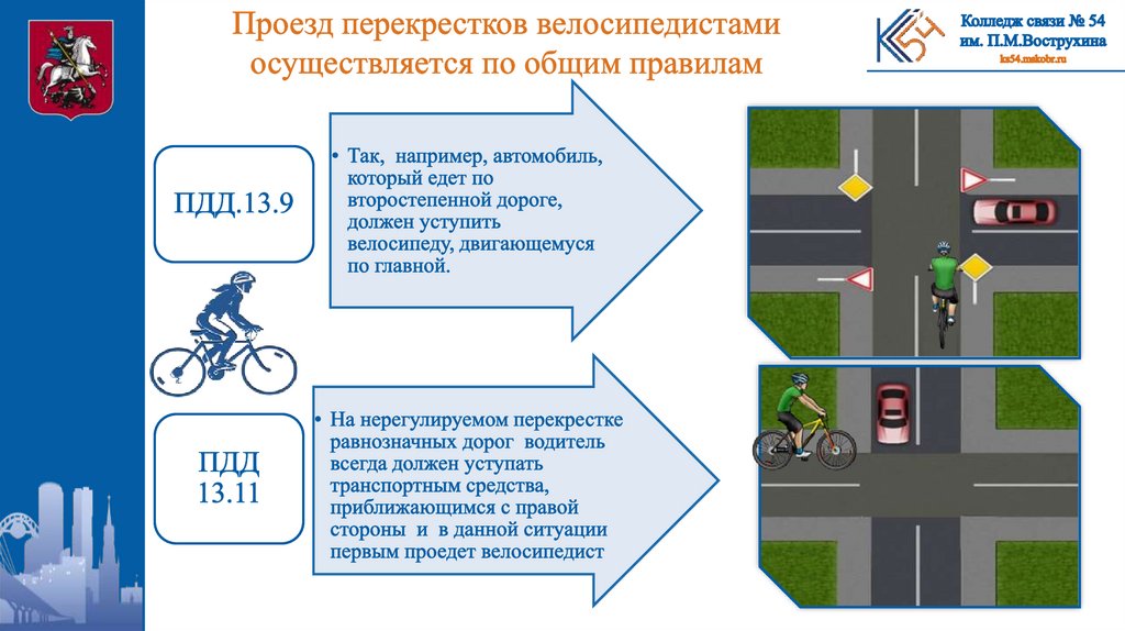Как велосипедист должен пересекать пешеходный переход. Правила пересечения перекрестка. Правила для велосипедистов на перекрестке. Порядок проезда перекрестков. Велосипедист на перекрестке ПДД.