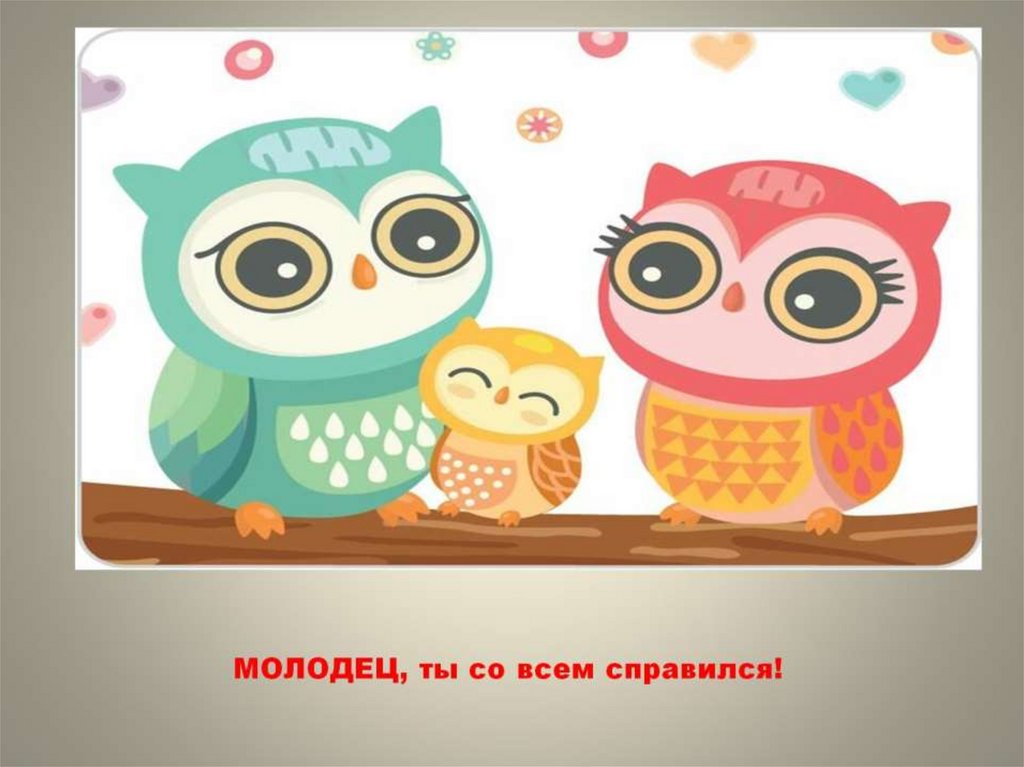 МОЛОДЕЦ, ты со всем справился!