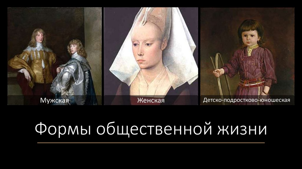 Формы общественной жизни