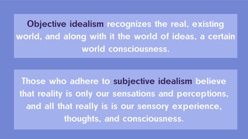 objective idealism