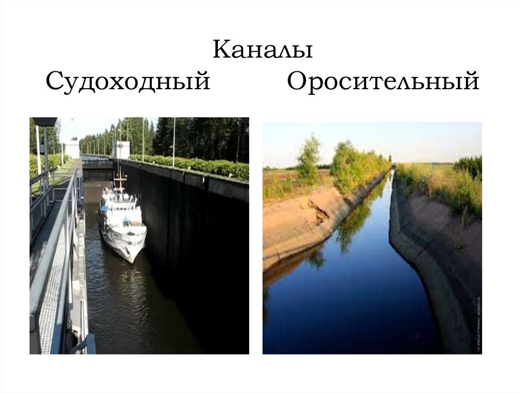 Каналы Судоходный Оросительный