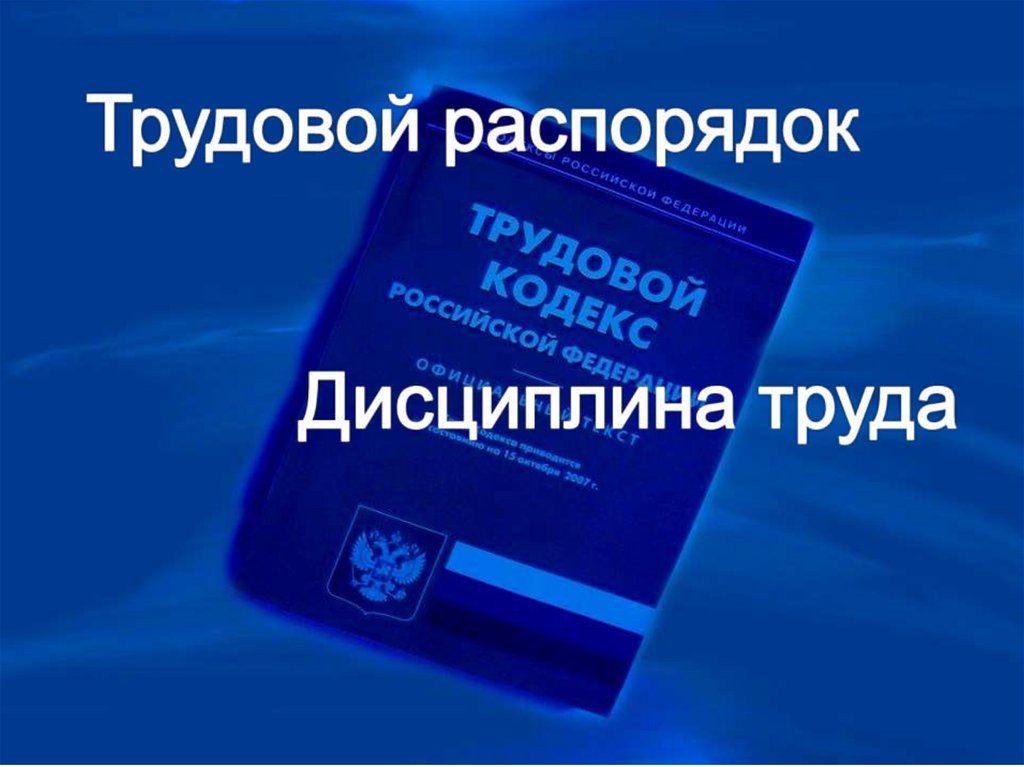 Презентация трудовой распорядок и дисциплина труда