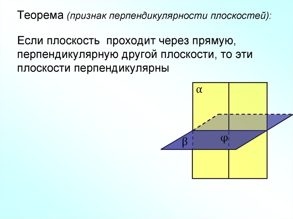 Теорема признак