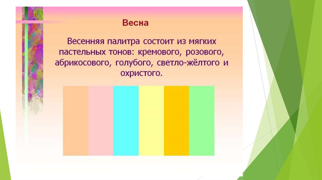 Настроение весны что такое колорит презентация