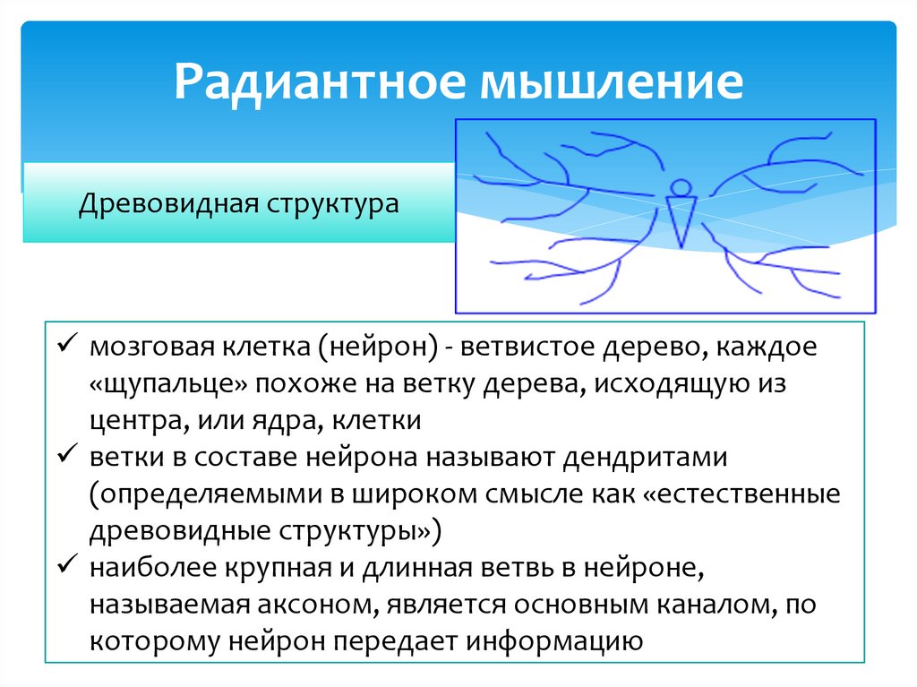 Представление работ проекта в радиантной структуре