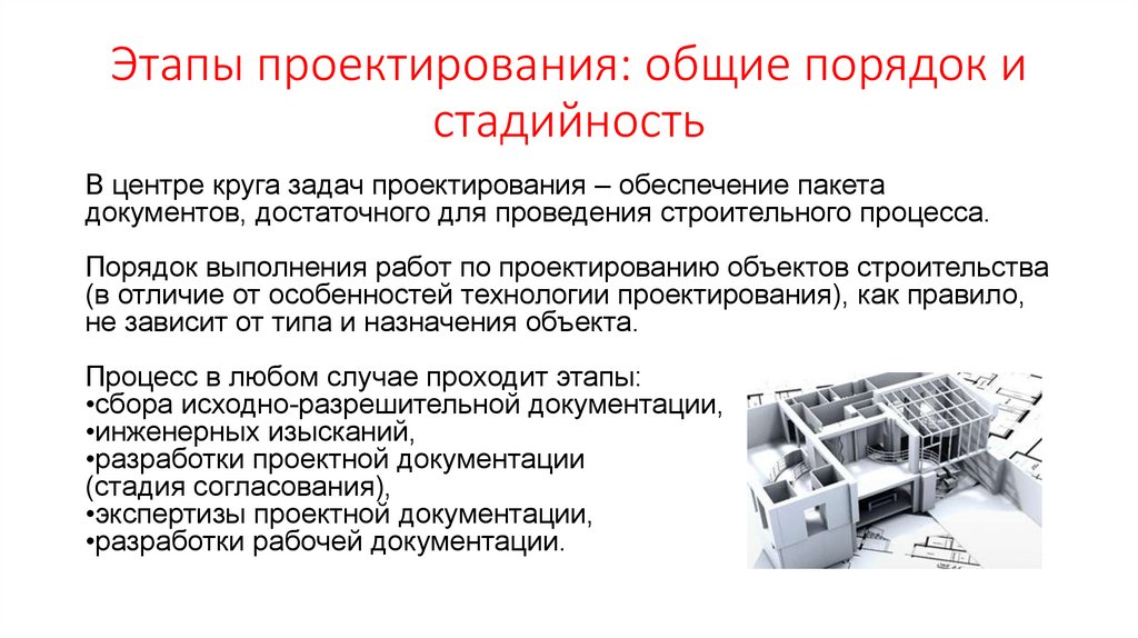 Опишите объекты проектирования