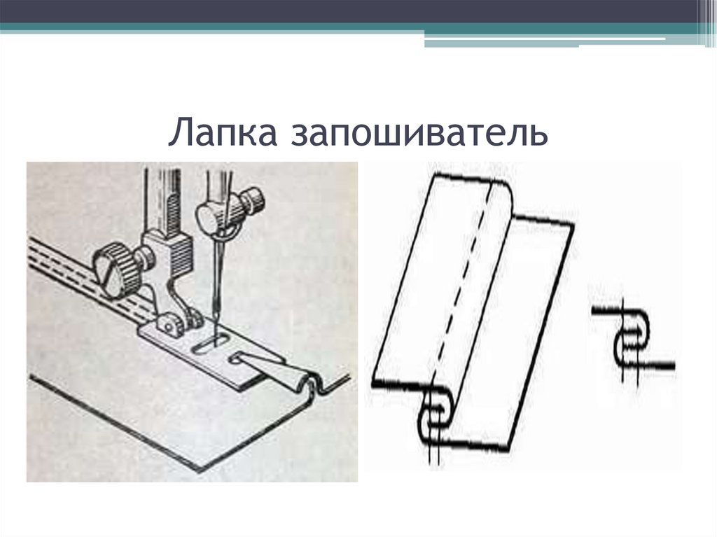 Шов в замок схема