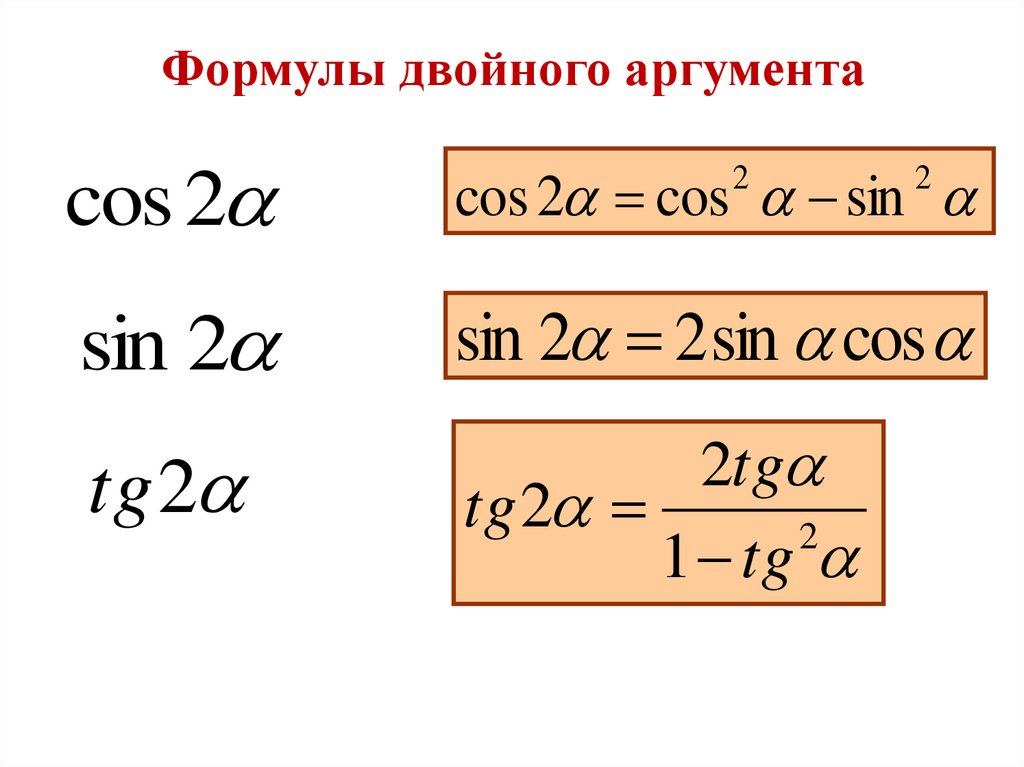 Формулы приведения 90 а