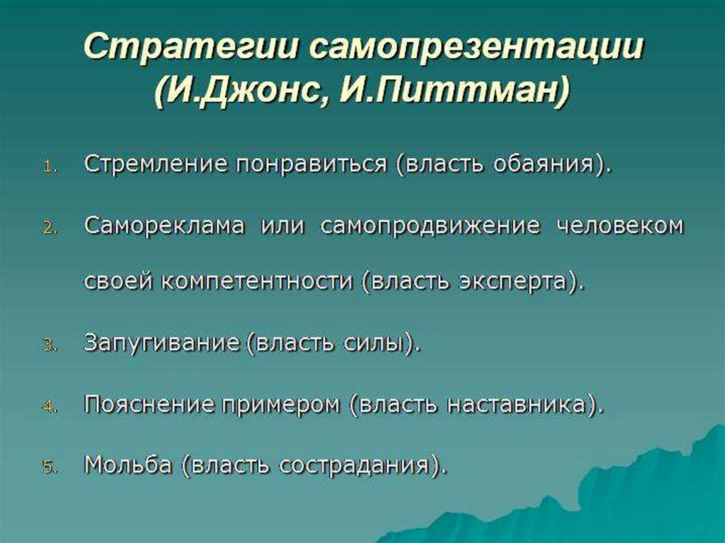 Искусство самопрезентации презентация