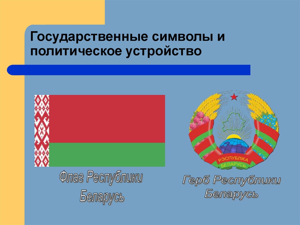 Государственные символы республики беларусь презентация