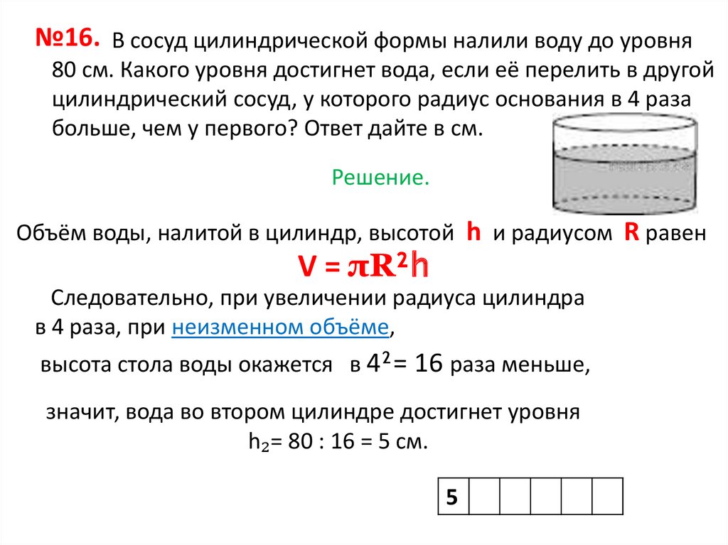 Мерный цилиндрический сосуд