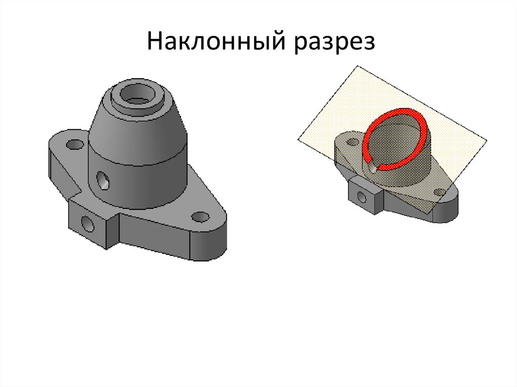 Наклонный разрез