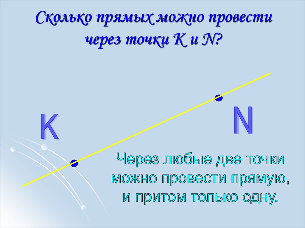 Поставь точки так как на рисунке проведи через каждые две точки прямую