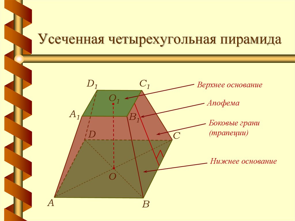 Проекция вершины пирамиды