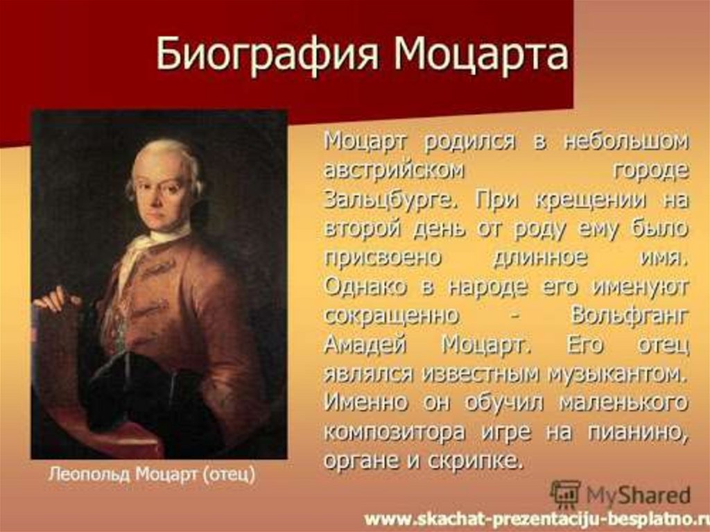 Моцарт родился в стране. Биография Моцарта. Жизнь и творчество Моцарта. Краткая биография Моцарта.