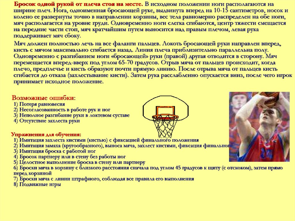 Основным элементом игры является. Образовательные программы в баскетболе.
