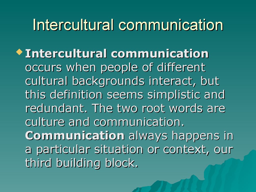 Intercultural Definition