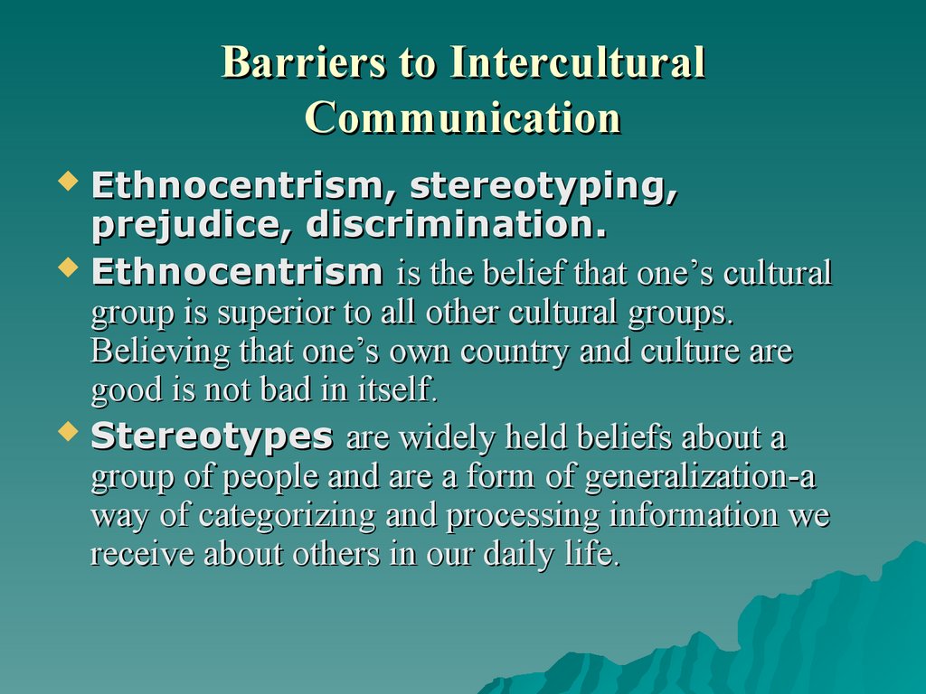 barriers to effective intercultural communication
