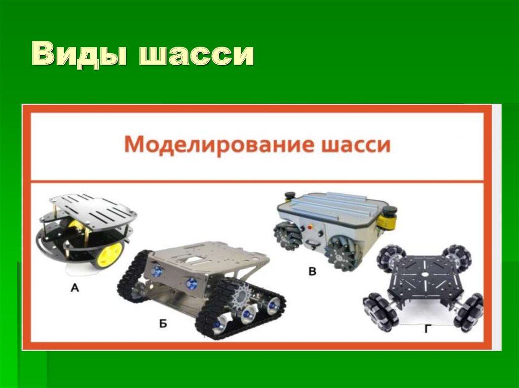 Виды шасси