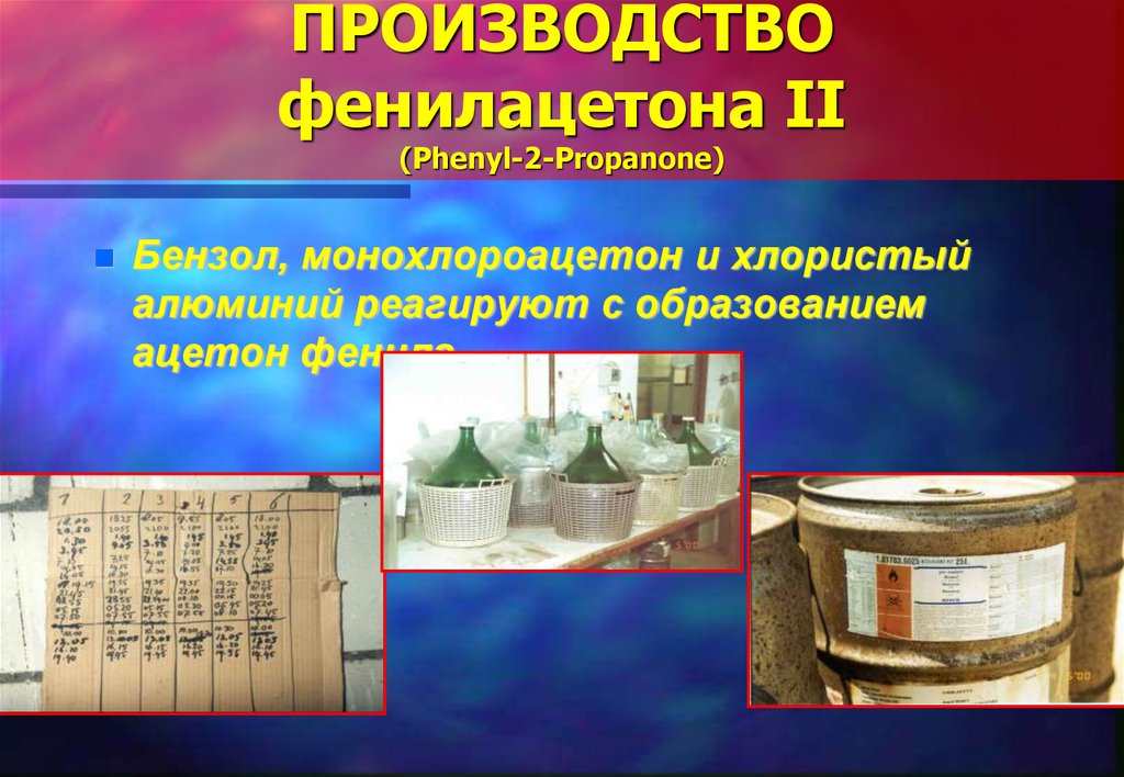 ПРОИЗВОДСТВО фенилацетона II (Phenyl-2-Propanone)