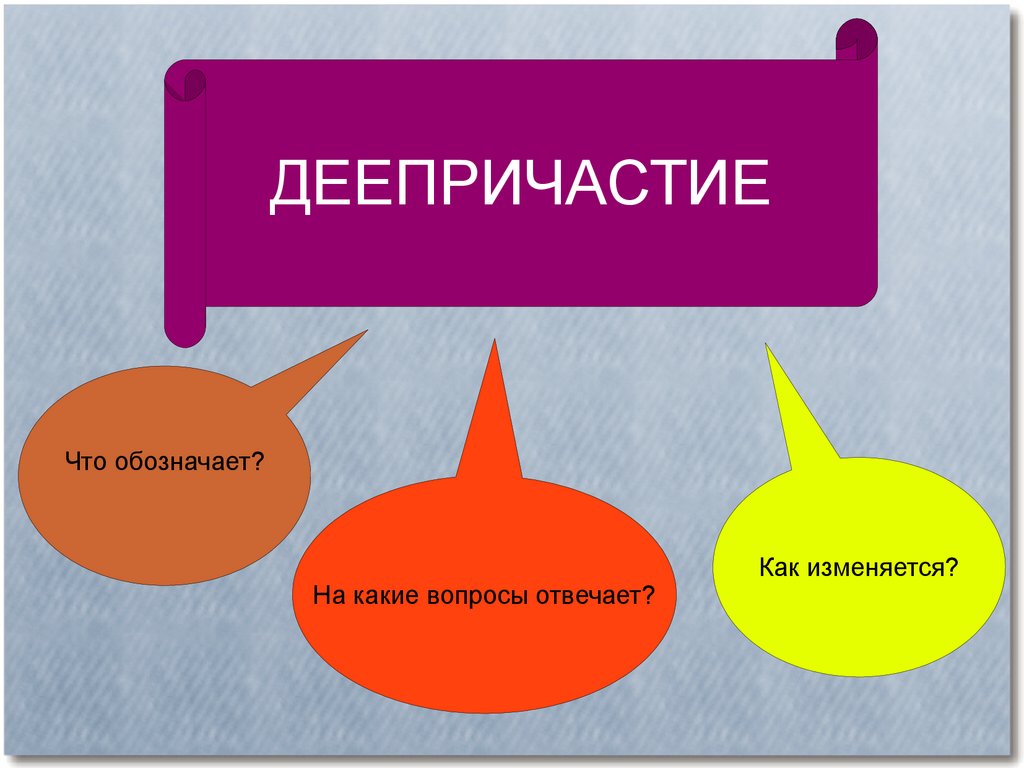 Деепричастие - презентация онлайн