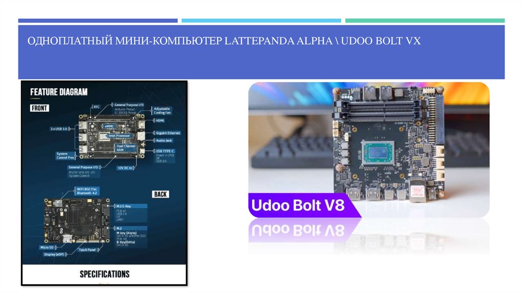Одноплатный мини-компьютер LattePanda Alpha \ UDOO BOLT Vx