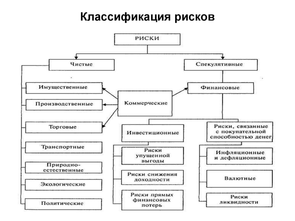 Схема видов риска