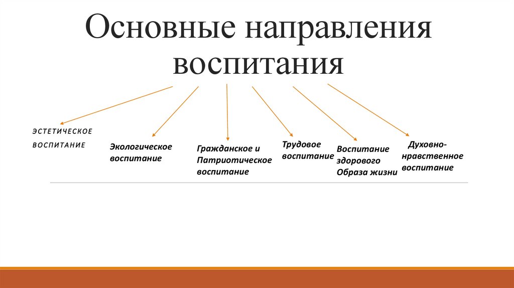 Укажите к какому направлению воспитания относится