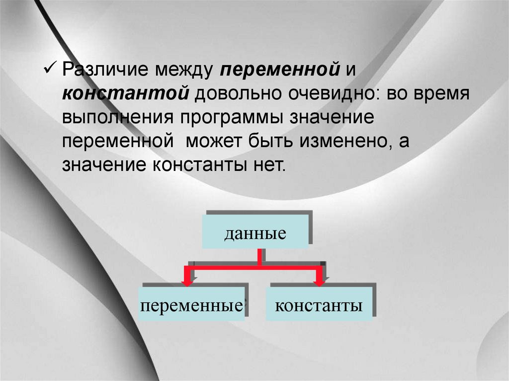 Переменные разницы. Разница между константой и переменной. Константы и переменные различие. Различение между константой и переменной. Отличие вариабельные и константные.