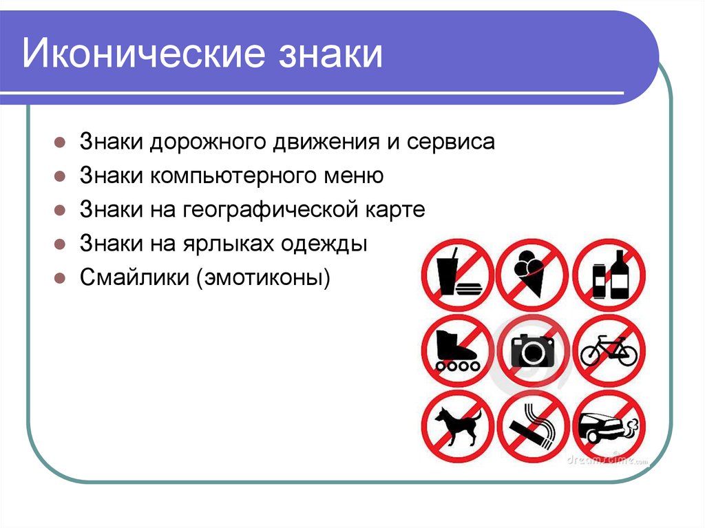 Картинки иконических знаков