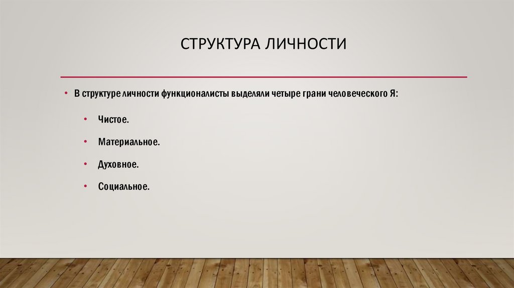 Структура личности