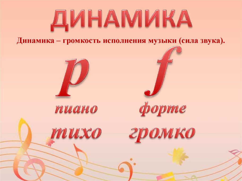 Слово динамика