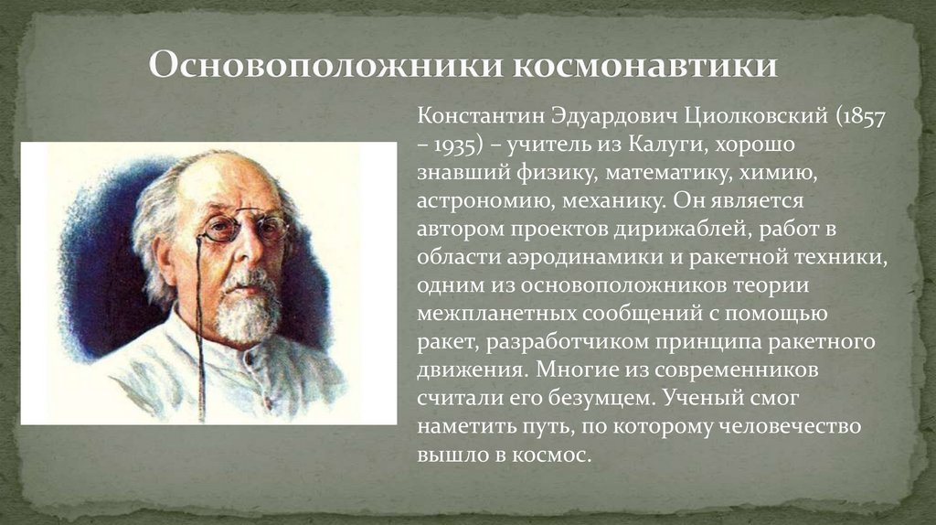 Маджестик кто основатель. Основоположники космонавтики. Циолковский основоположник космонавтики. Основоположники астрономии.