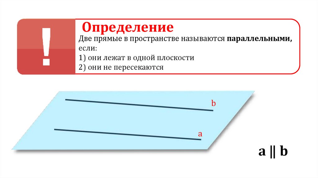 Параллельные прямые в пространстве презентация 10 класс атанасян